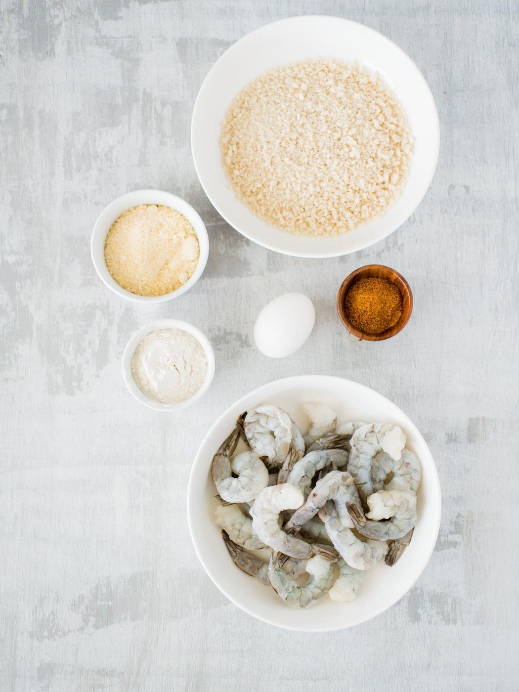 ingredients for air fryer crispy fried shrimp