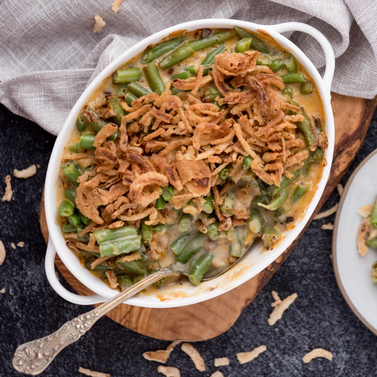 Air Fryer Green Bean Casserole at home
