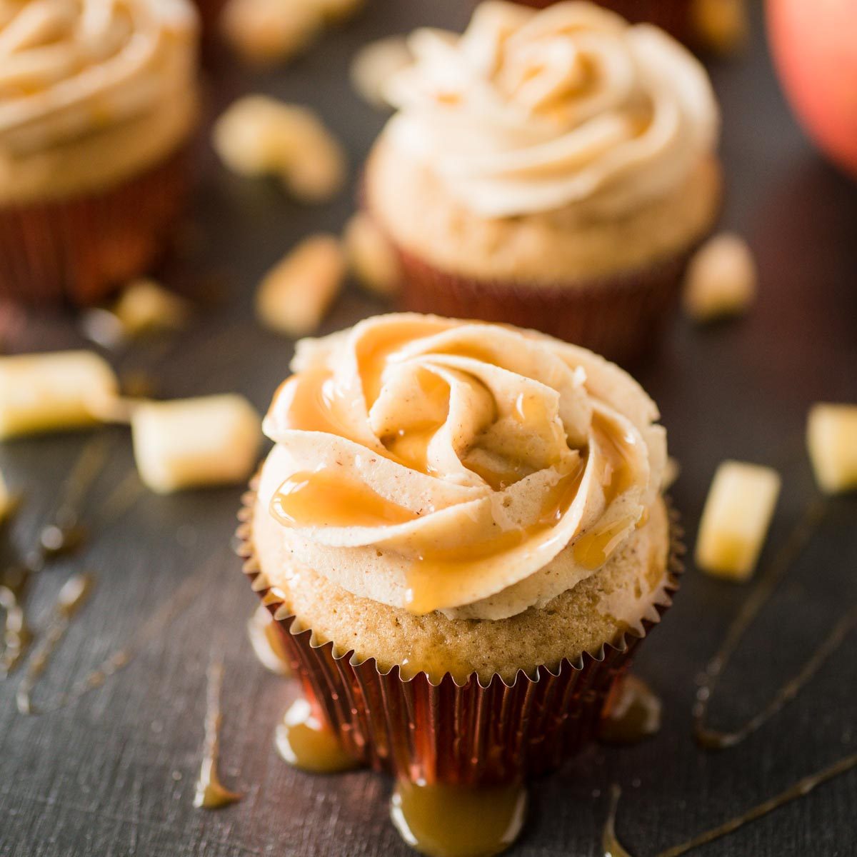 Apple Cinnamon Cupcakes and Brown Sugar Cinnamon Buttercream