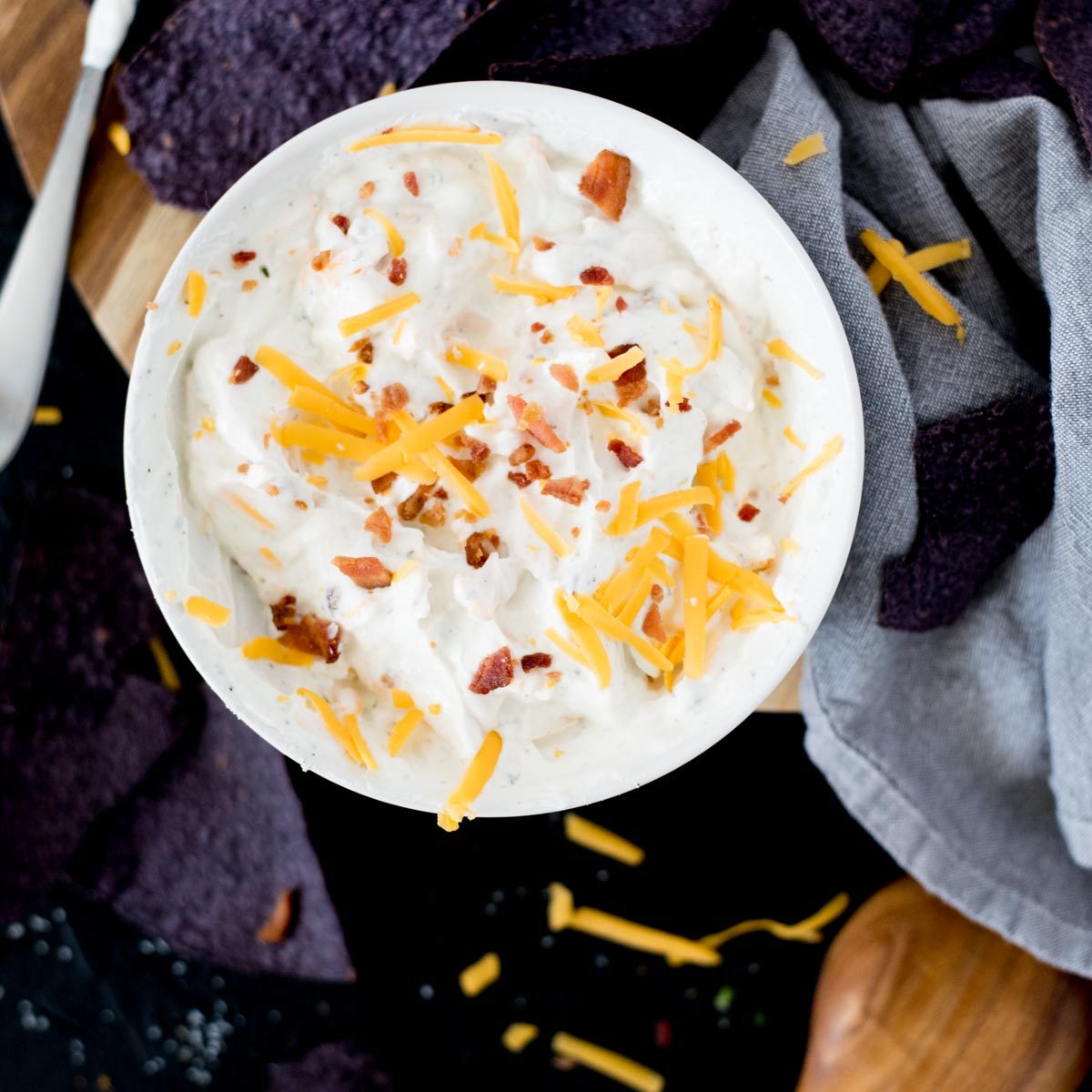 From-scratch Sour Cream Bacon Ranch Dip
