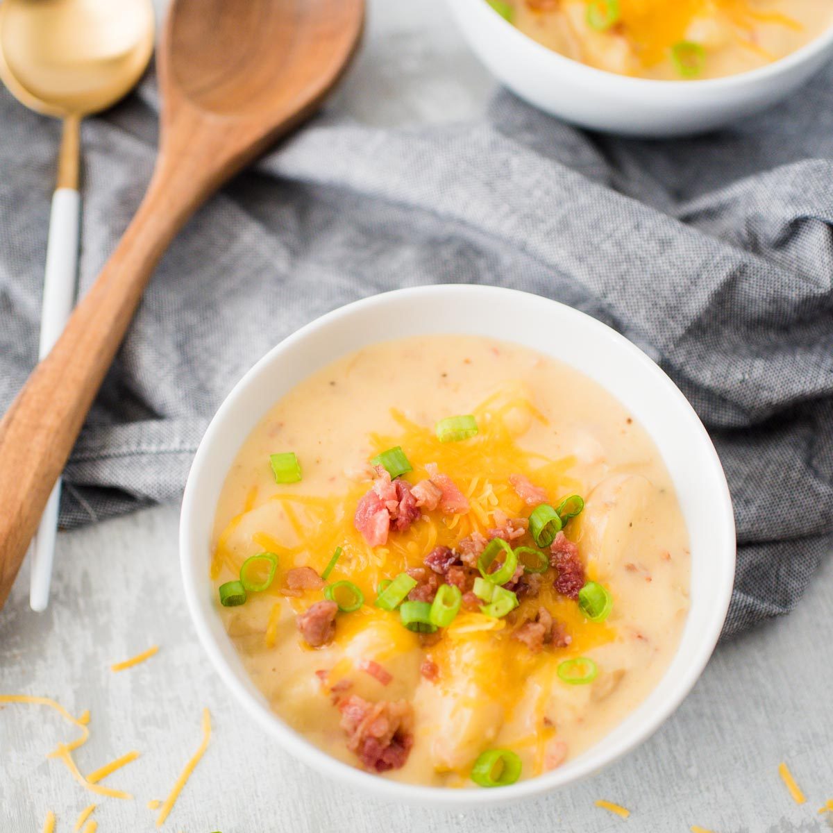 Crock Pot Loaded Baked Potato Soup at home
