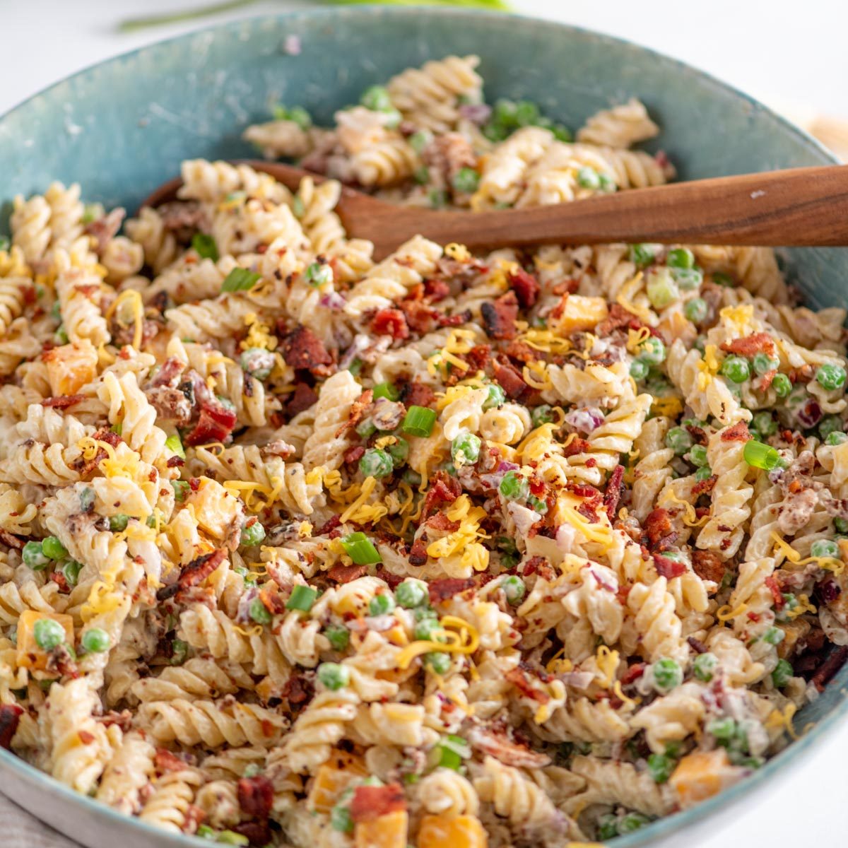 Bacon Ranch Pasta Salad at home