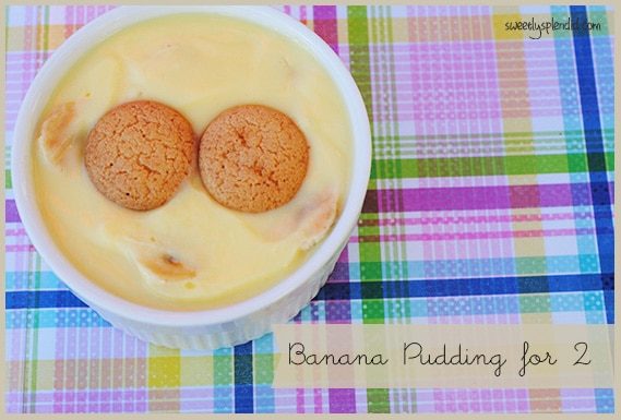 Home-style Banana Pudding for Two