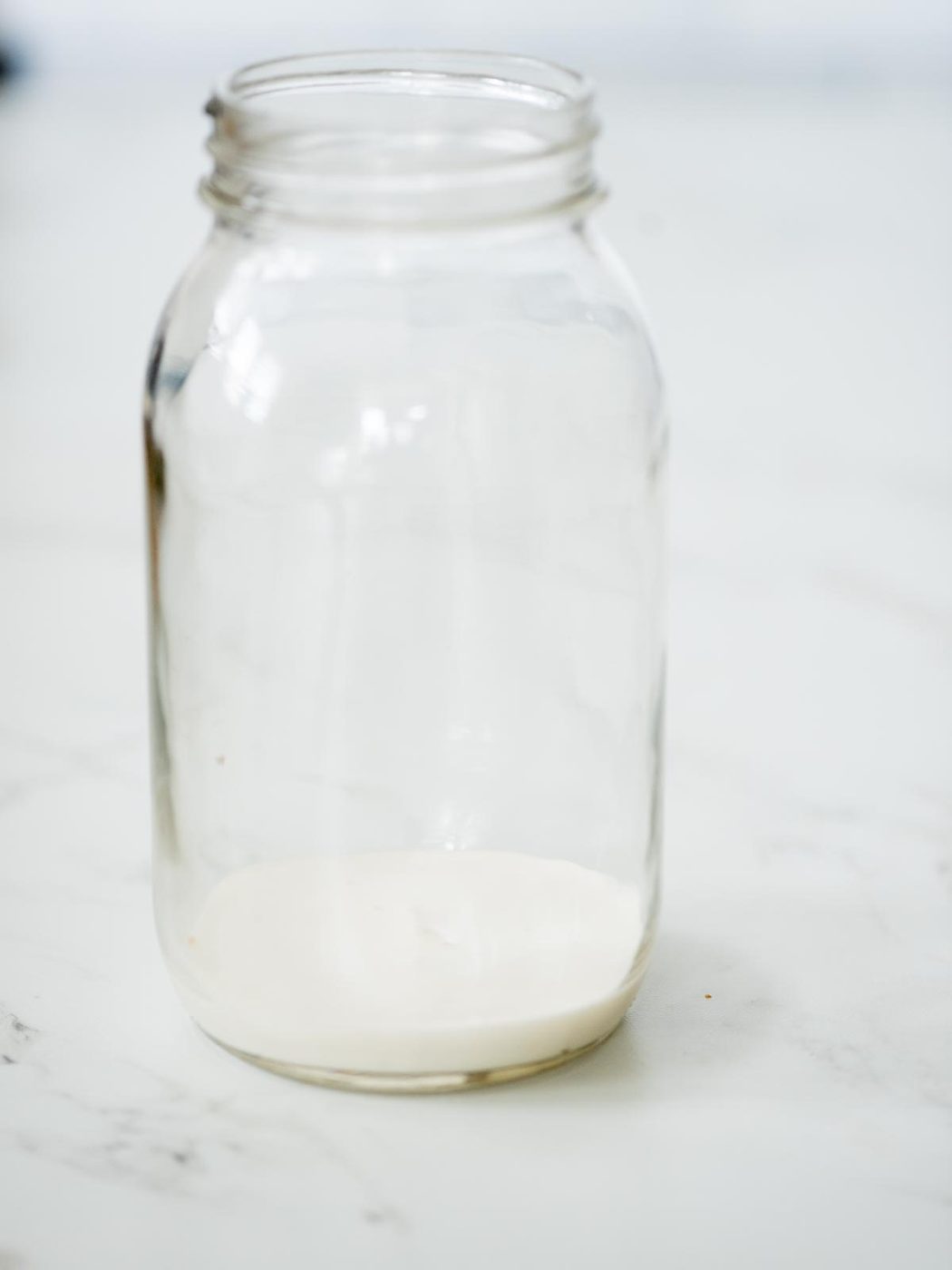 ranch added to the mason jar
