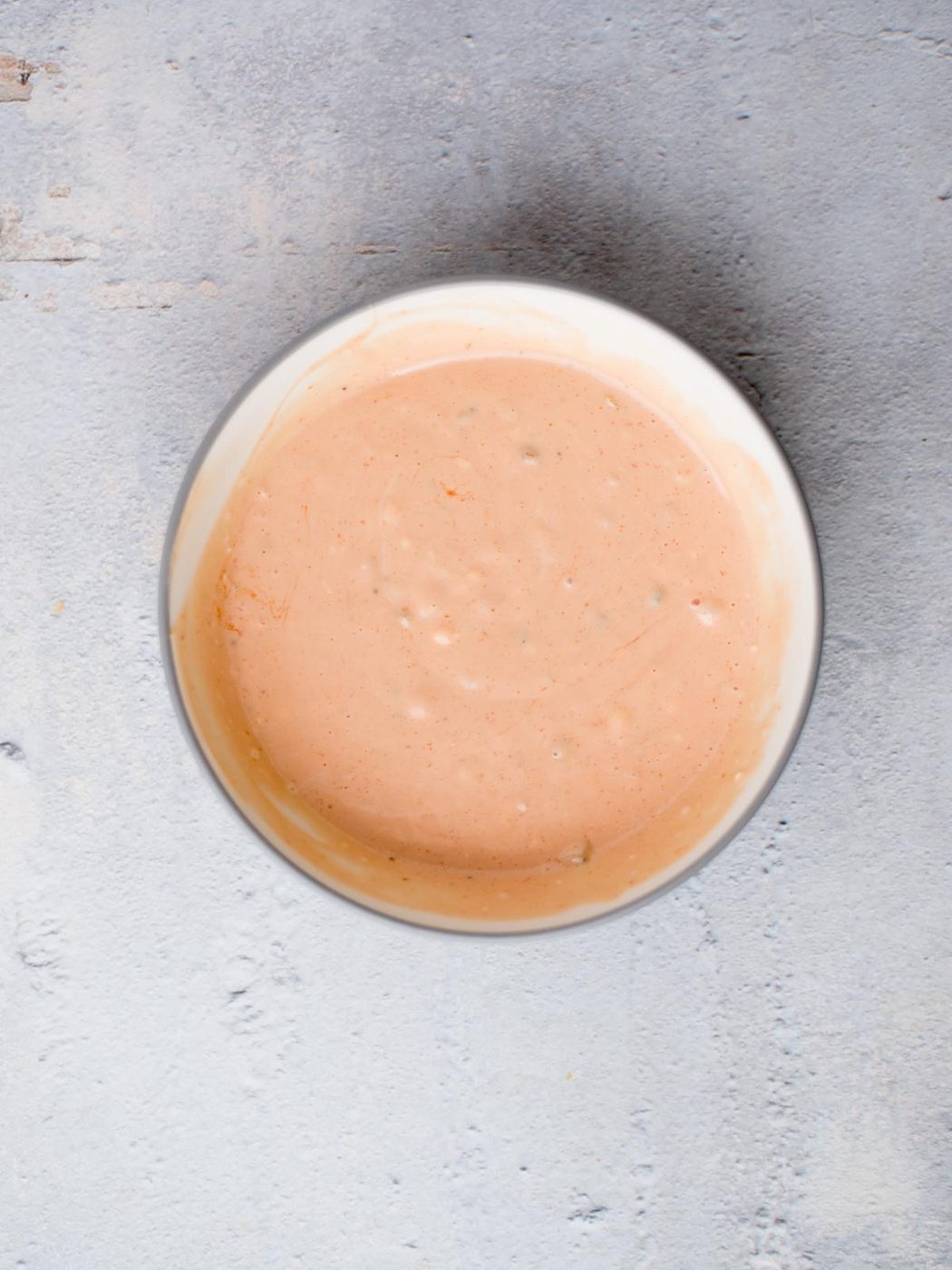 big mac salad dressing in a bowl