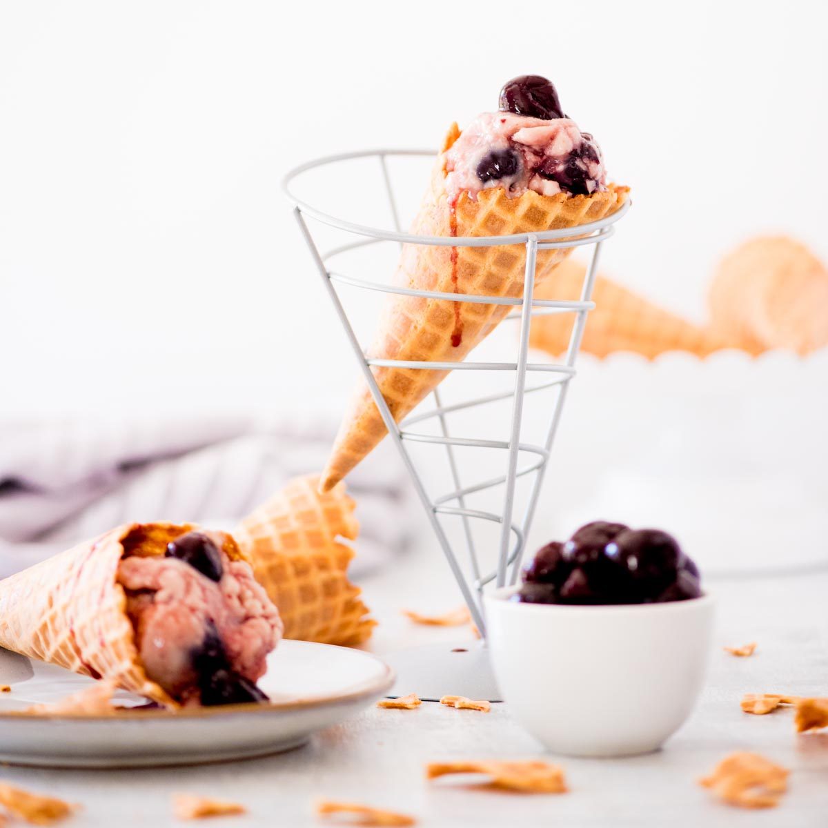 From-scratch Cherry Ice Cream