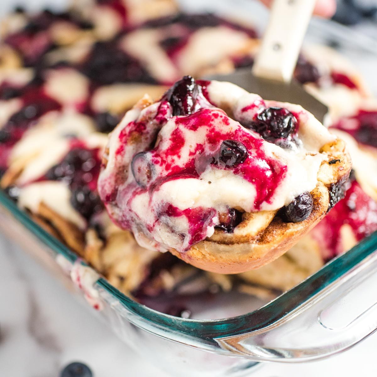 Blueberry Sweet Rolls and From-scratch Icing