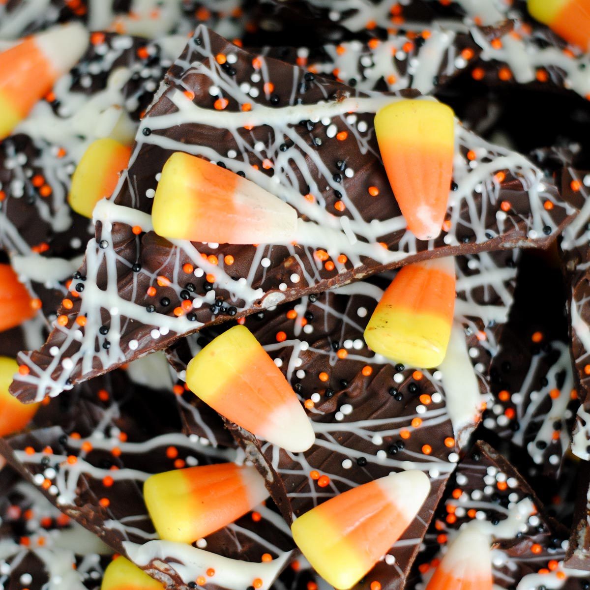 Candy Corn Bark at home
