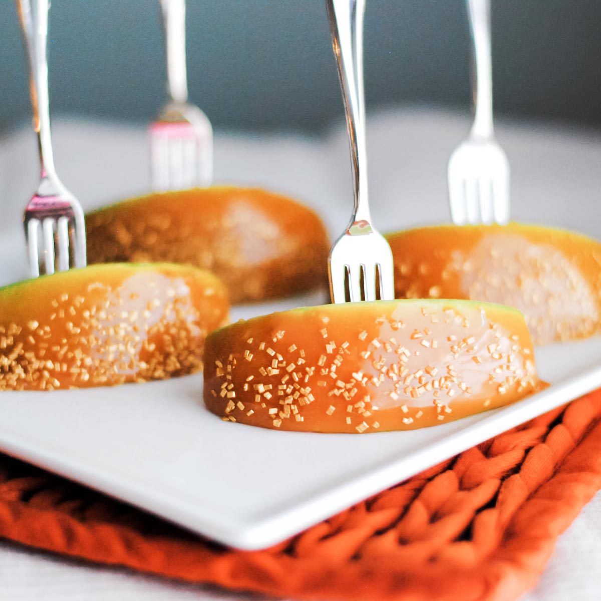 From-scratch Caramel Apple Bites