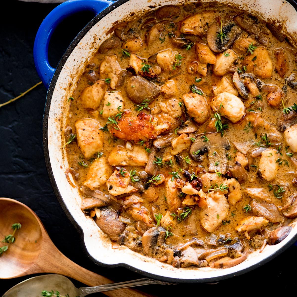 Straightforward One Pot Chicken Stroganoff