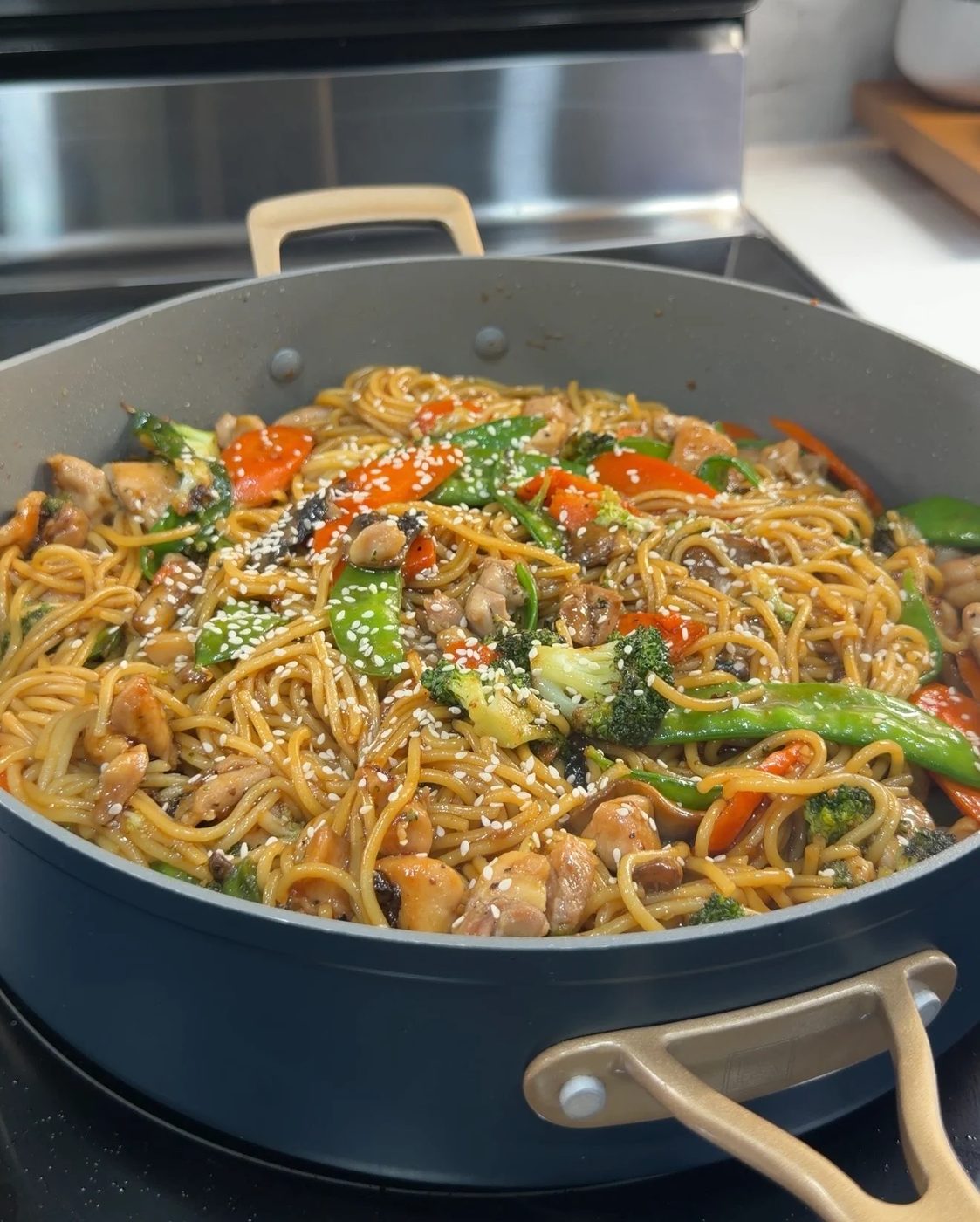From-scratch Chicken Teriyaki Noodles