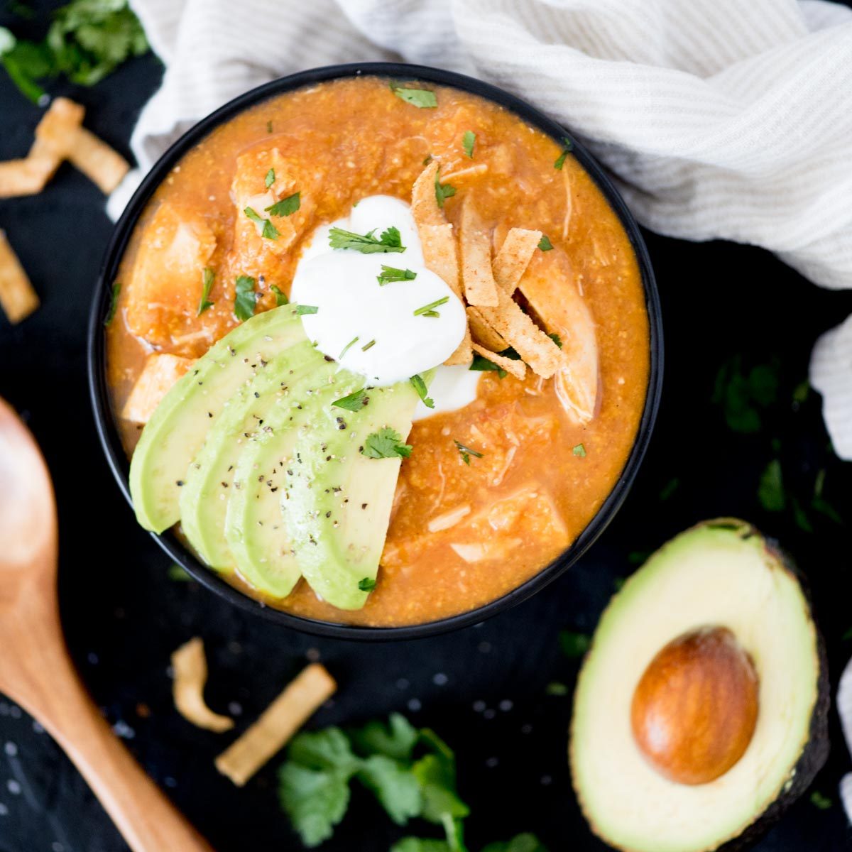 Rotel Tortilla Soup, creamy