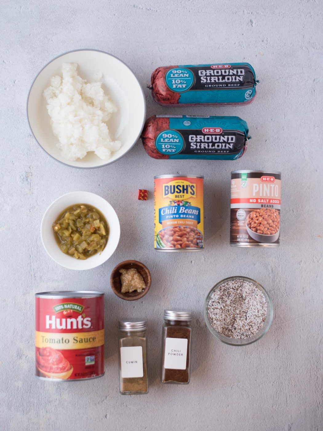ingredients to make chili
