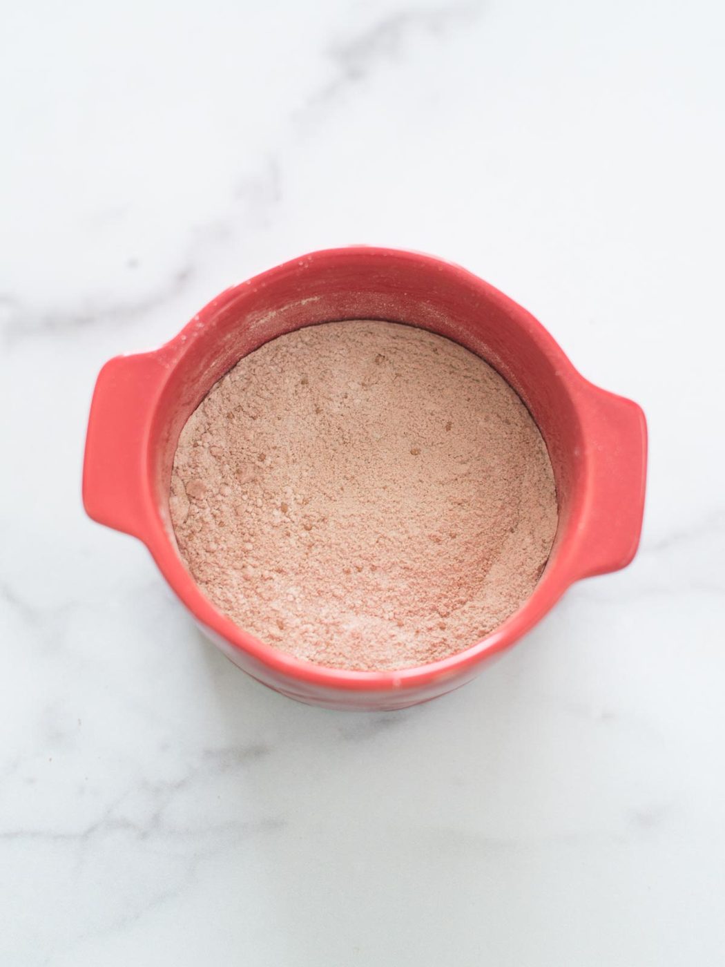dry ingredients mixed together in mug