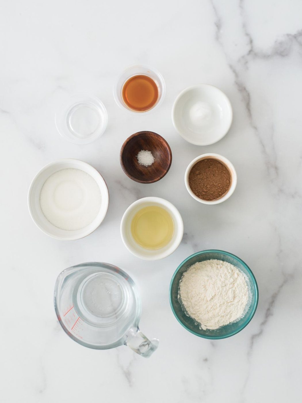 ingredients for chocolate mug cake