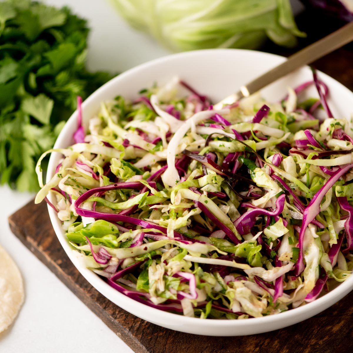 From-scratch Cilantro Lime Slaw