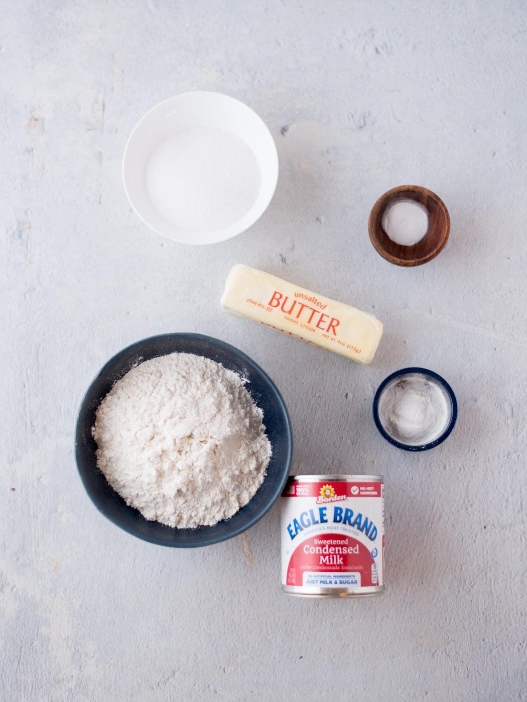 ingredients for condensed milk cookies