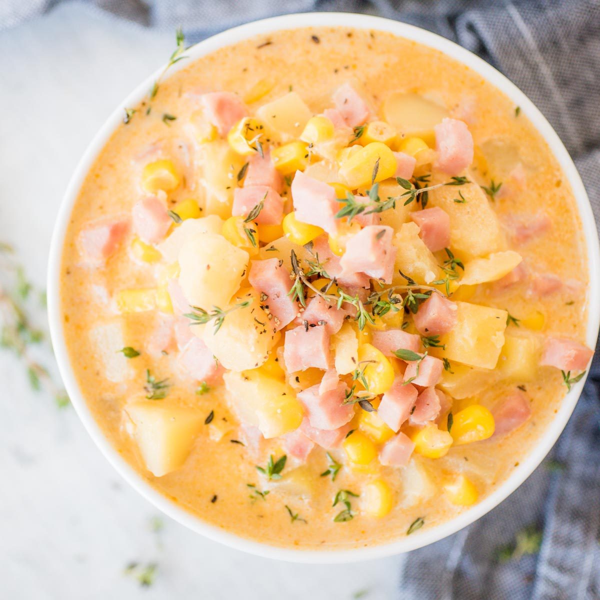 Ham Chowder, creamy