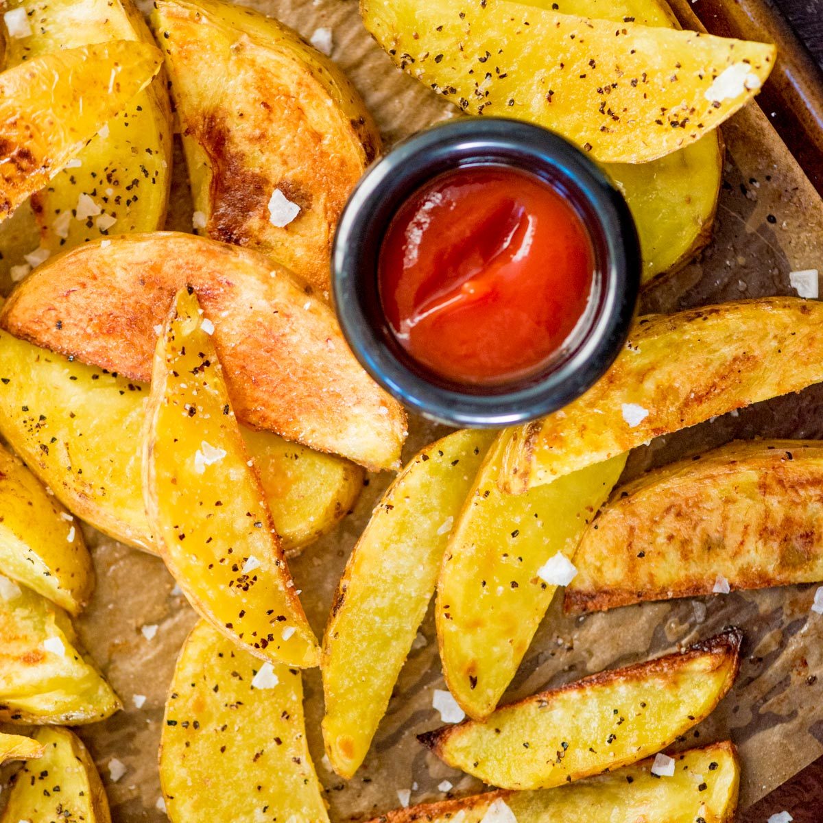 Potato Wedges, crispy