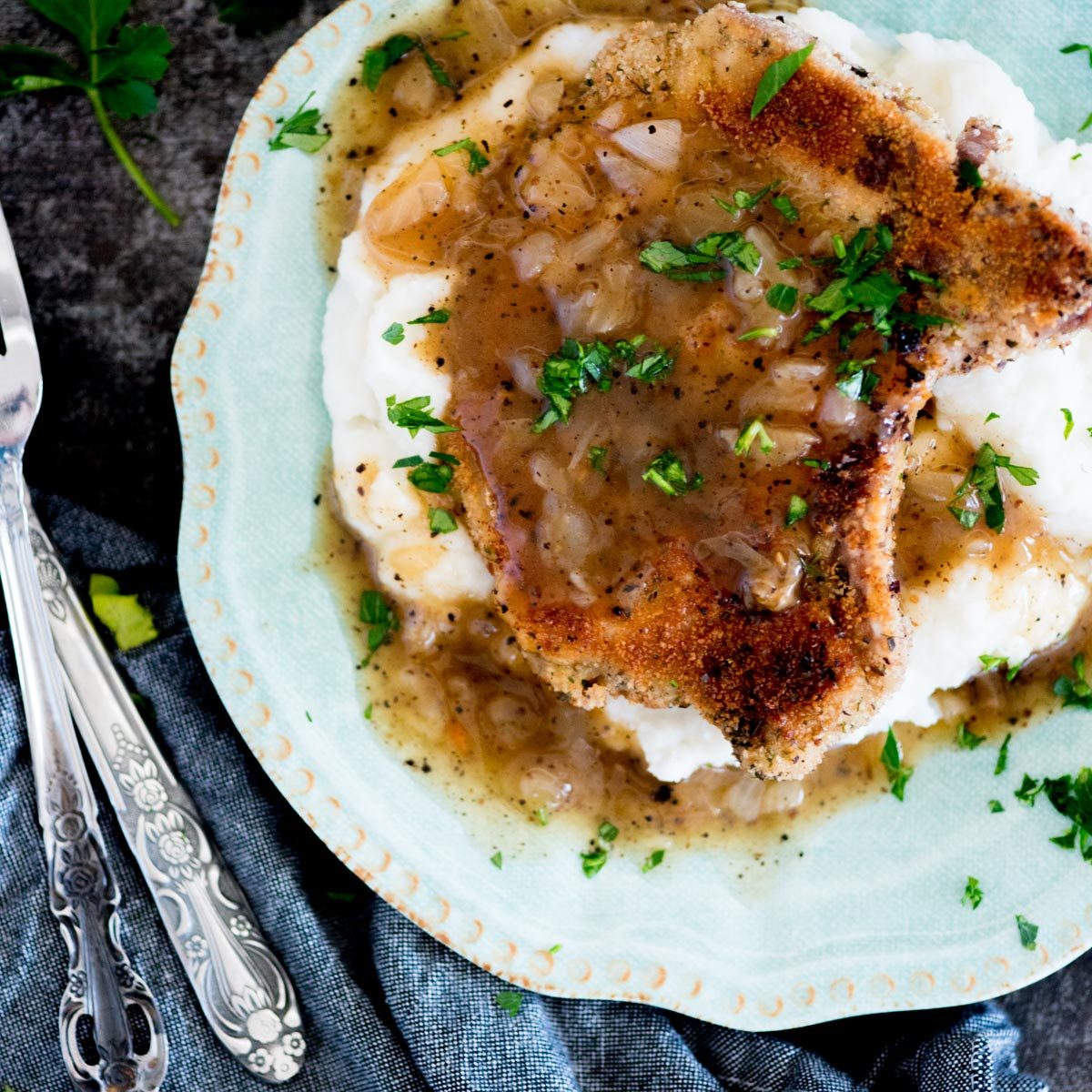 Fried Pork Chops, crispy