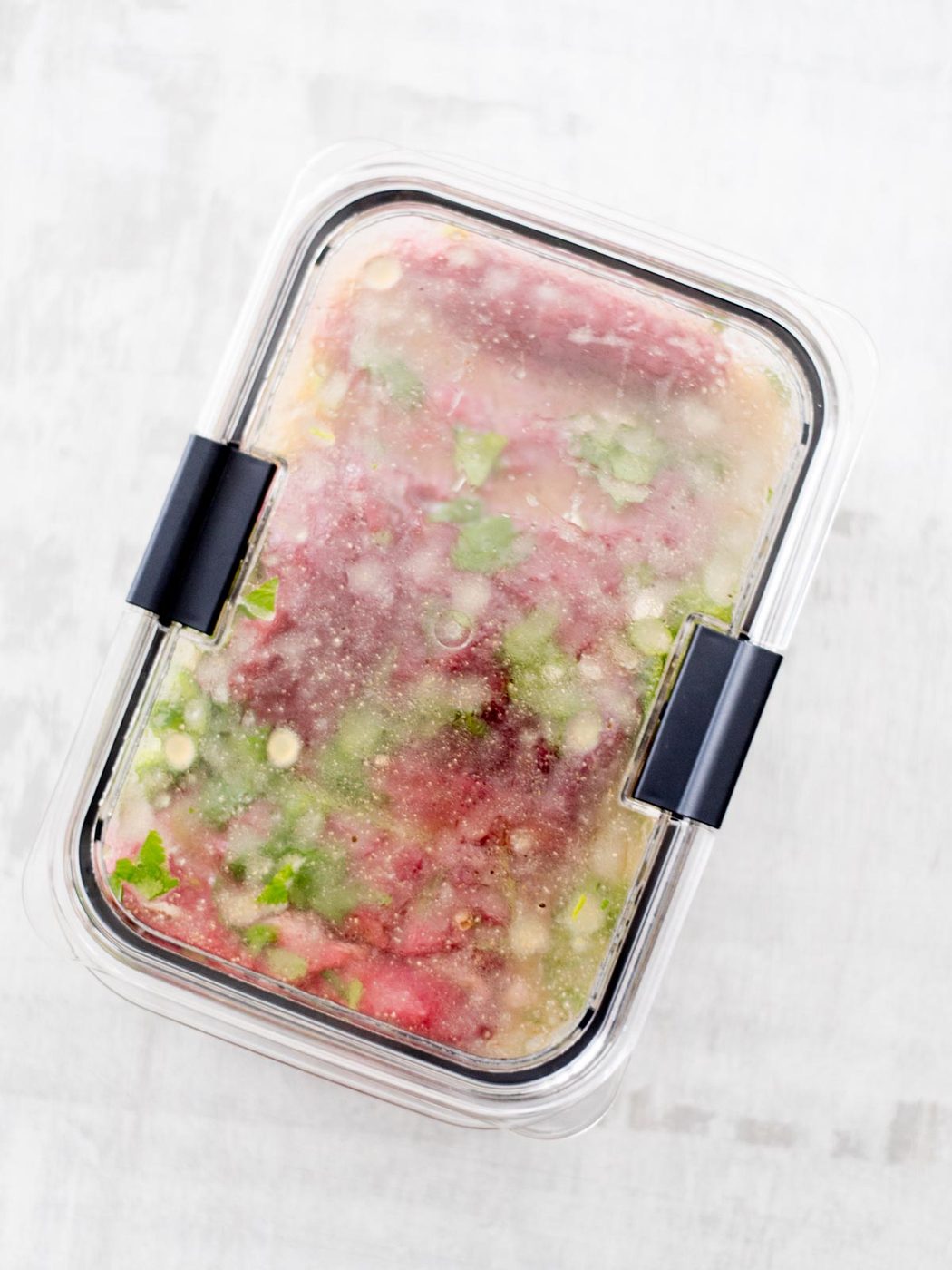 container with all ingredients shaken