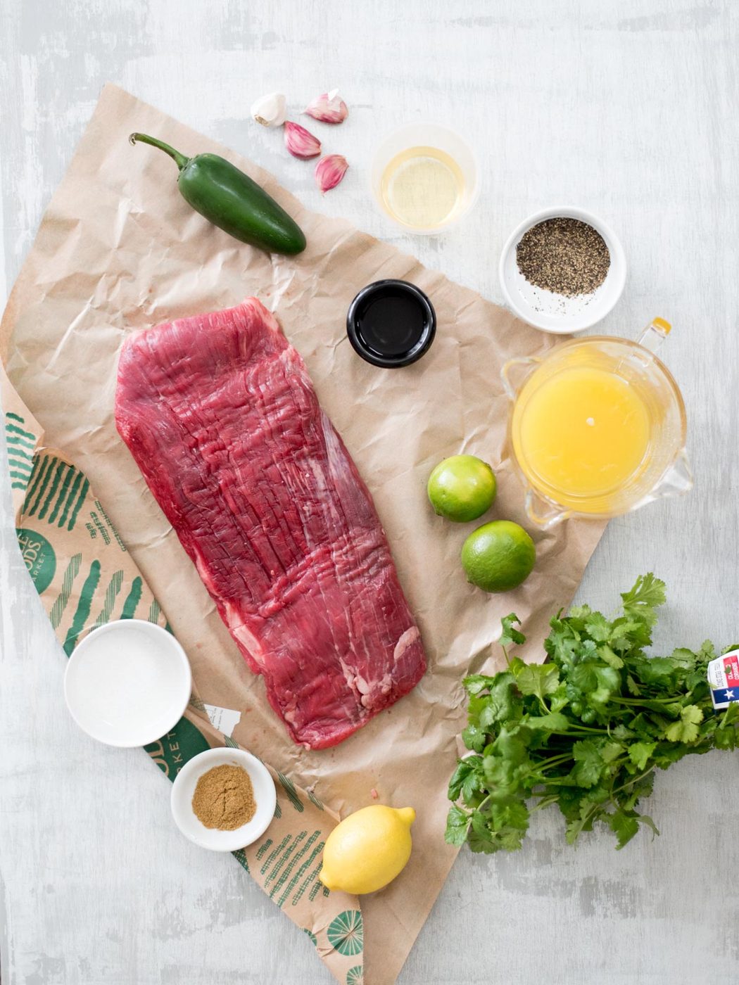 ingredients to make slow cooker carne asada
