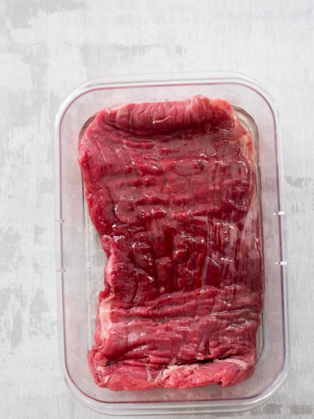 vinegar added to flank steak