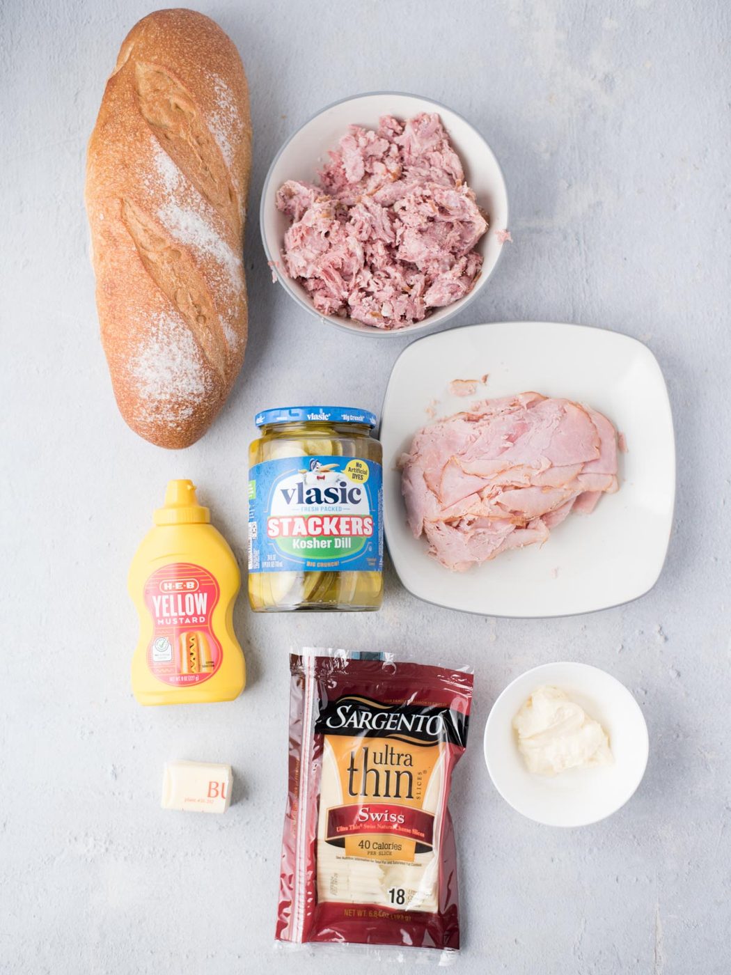 ingredients to make a cuban sandwich