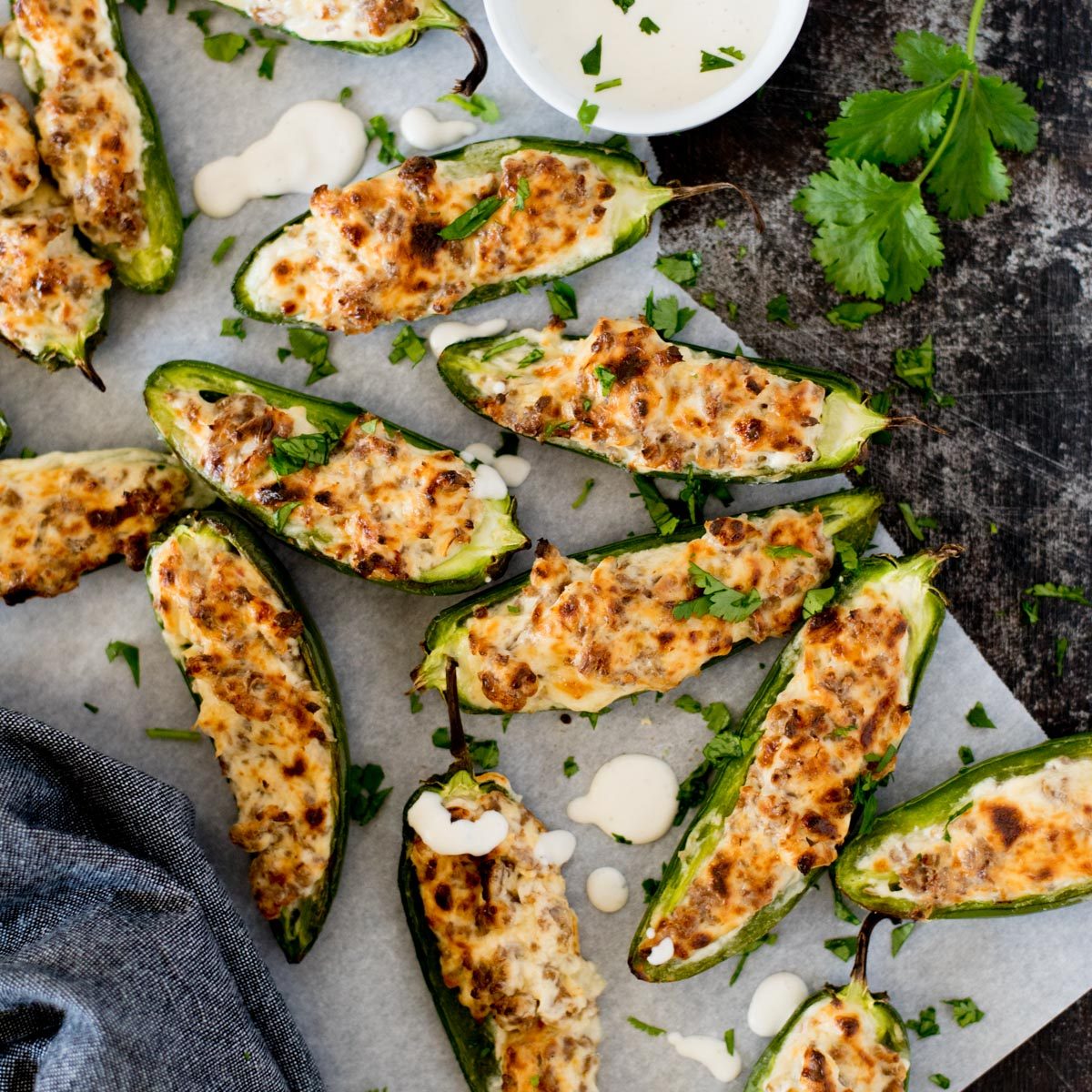Straightforward Baked Jalapeno Poppers and Sausage