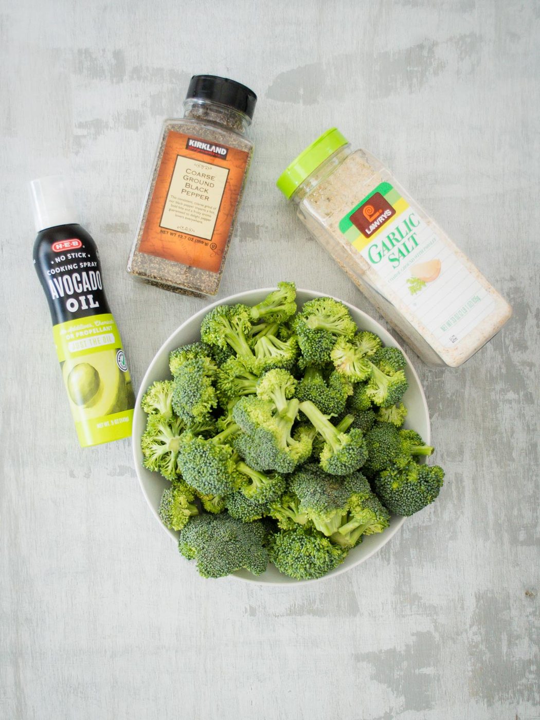 ingredients for straightforward roasted broccoli