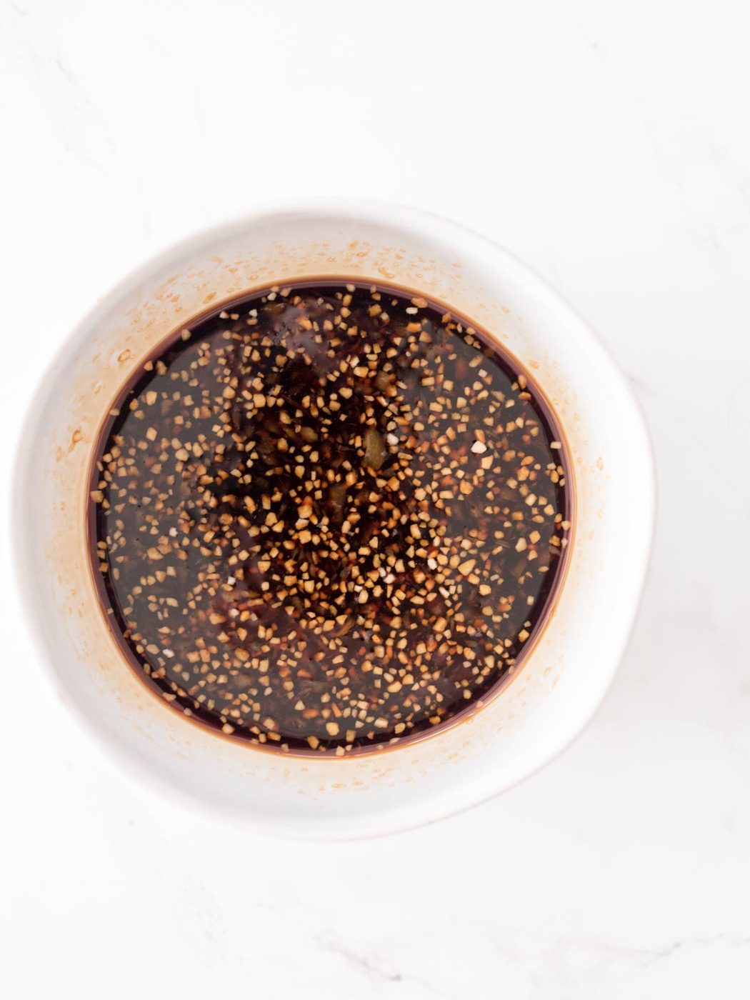 honey, soy sauce, brown sugar, ginger, and garlic mixed together in a bowl