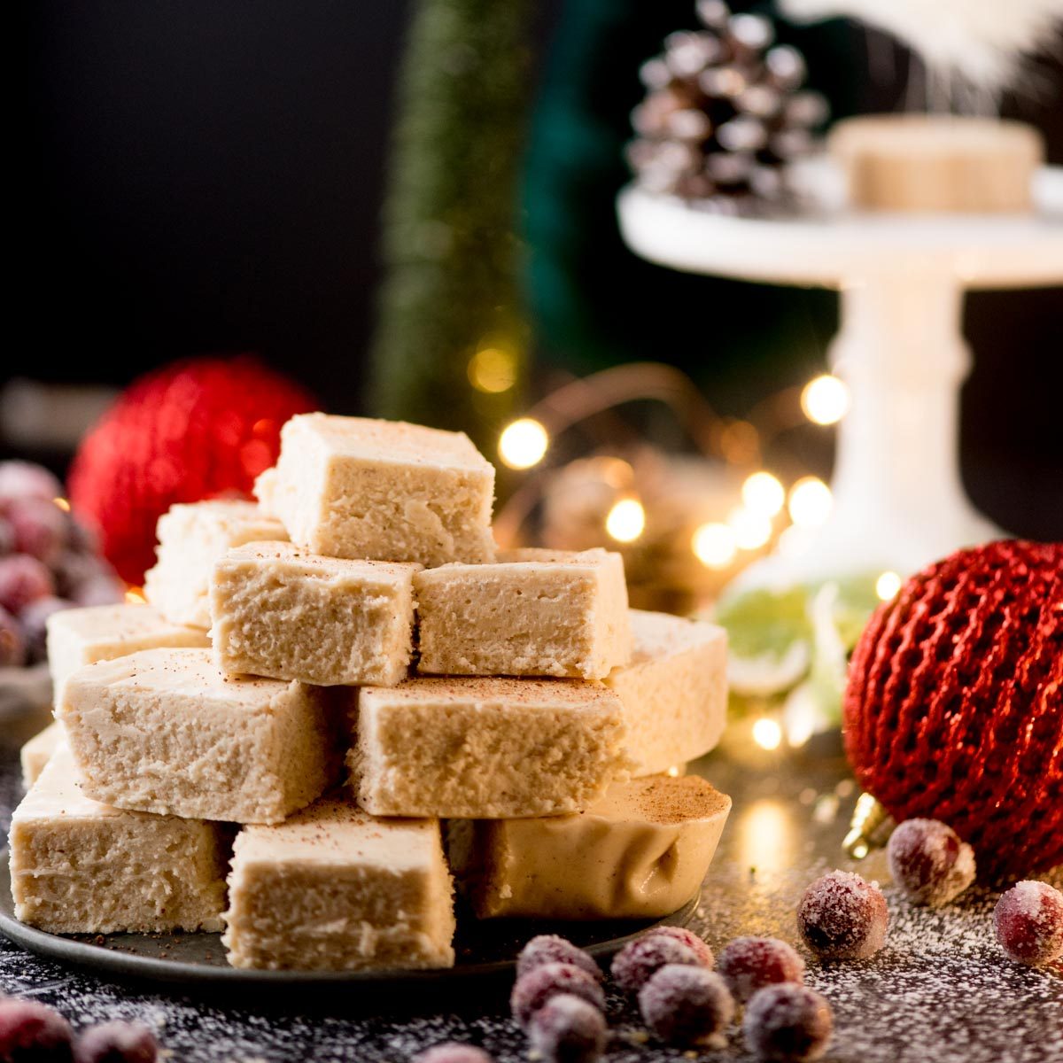 Straightforward Eggnog Fudge