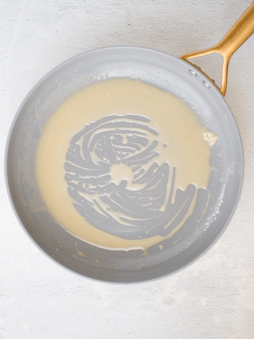 a roux in a skillet