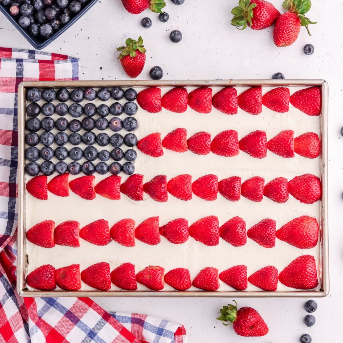 American Flag Cake at home
