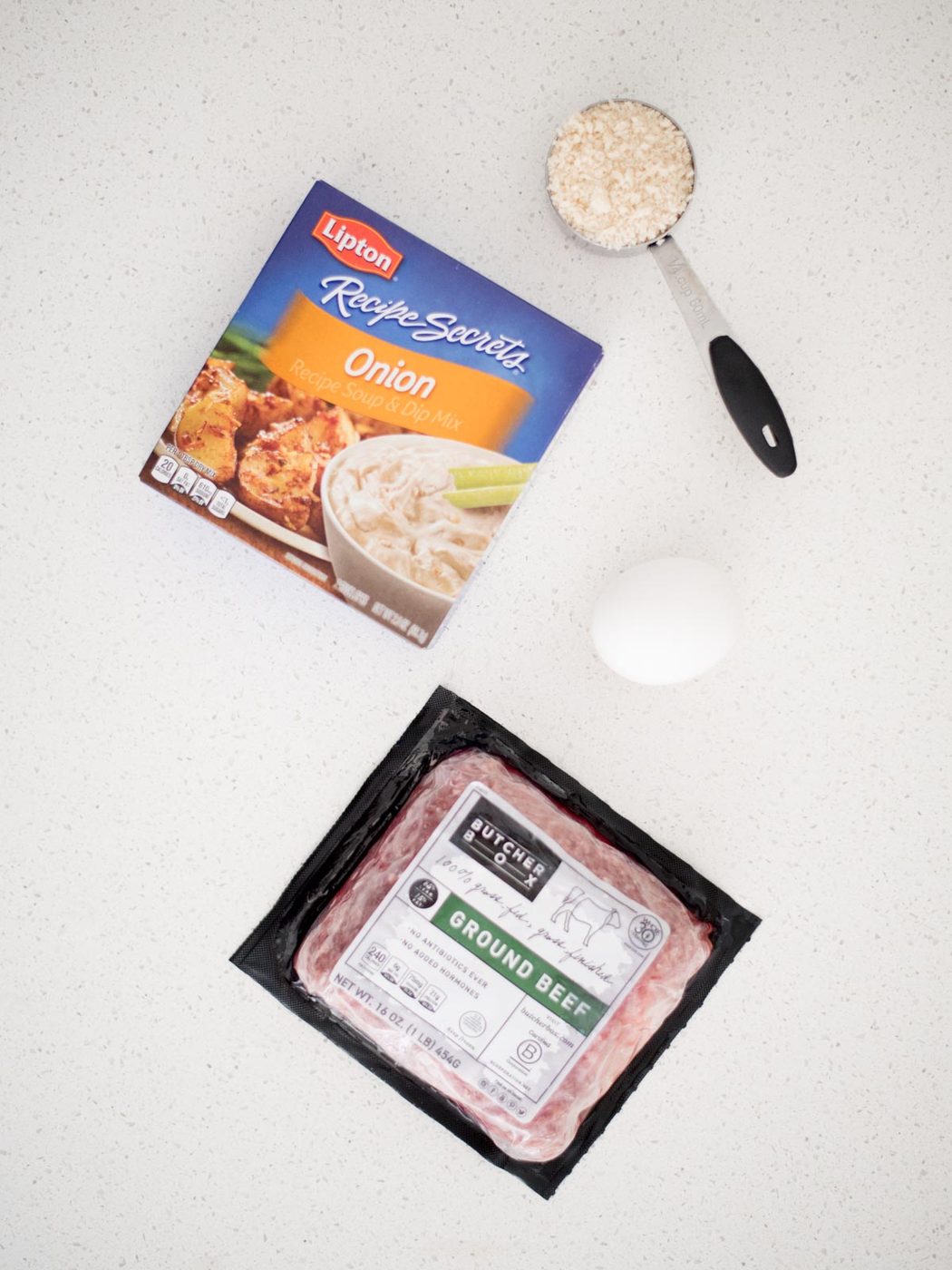ingredients for french onion meatballs