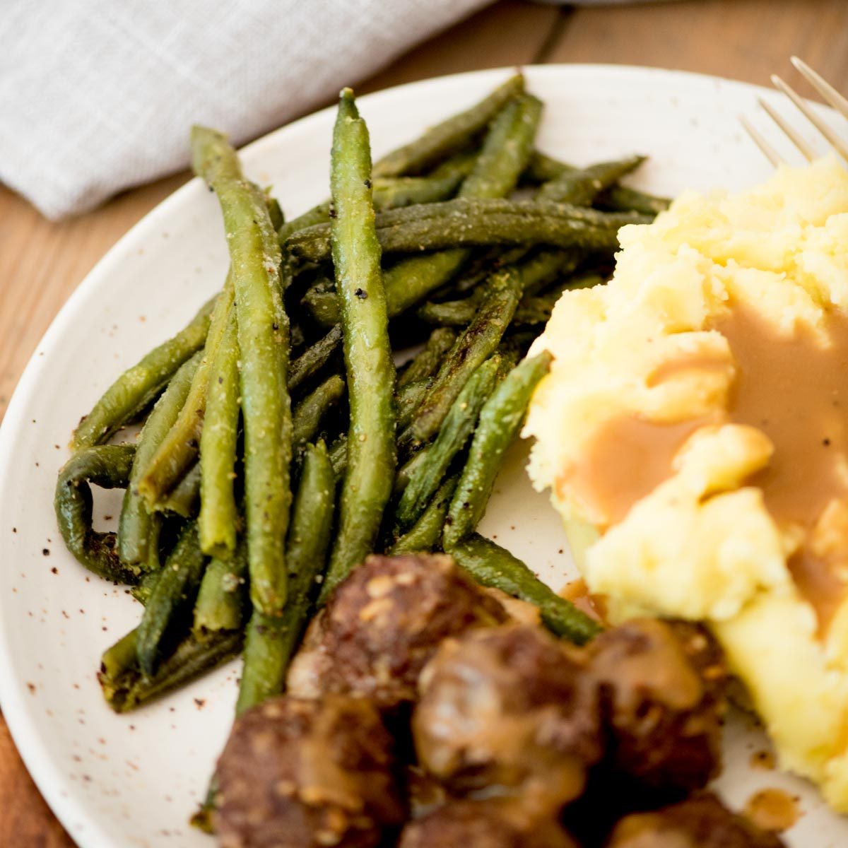 Frozen Green Beans in Oven, roasted
