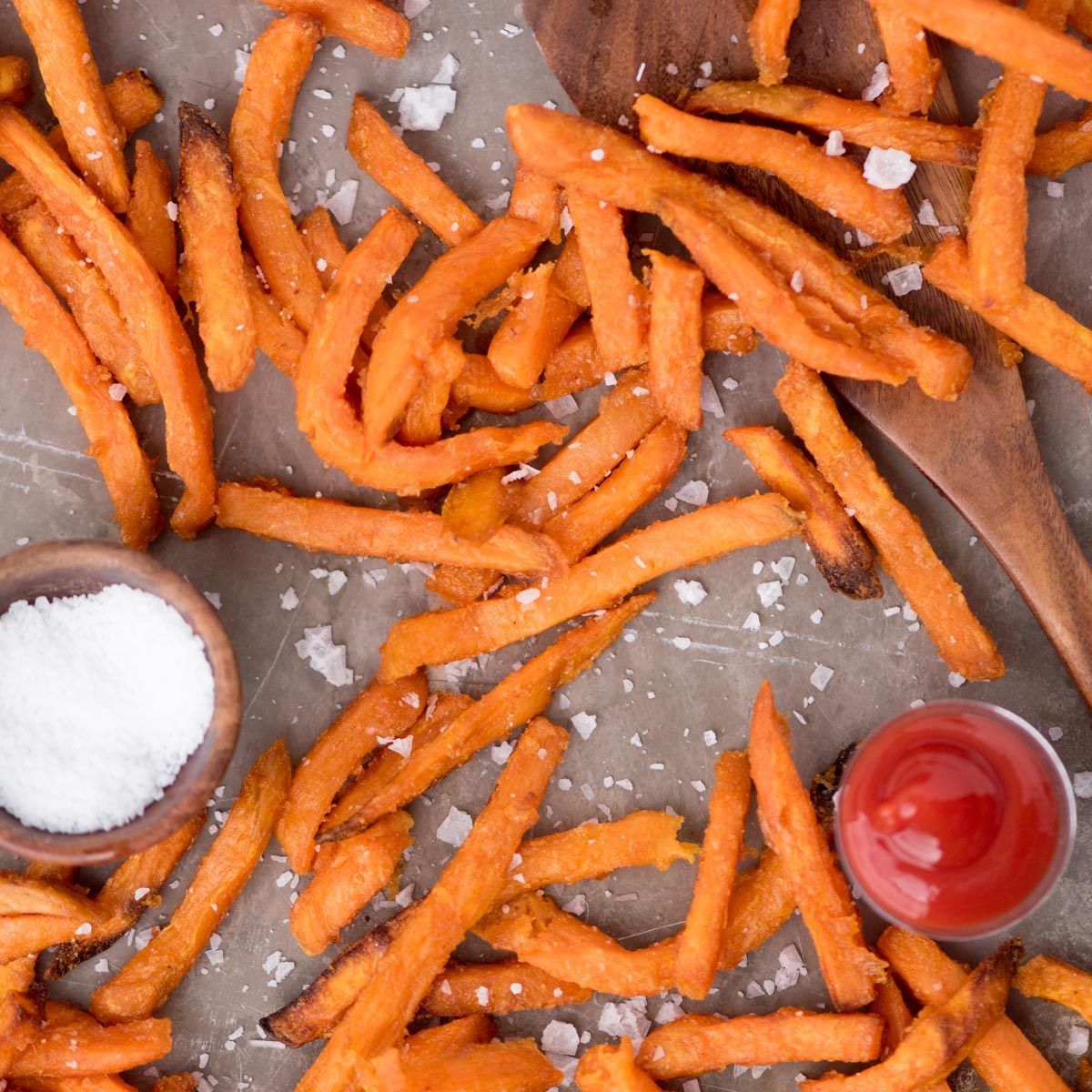 From-scratch Frozen Sweet Potato Fries in the Air Fryer