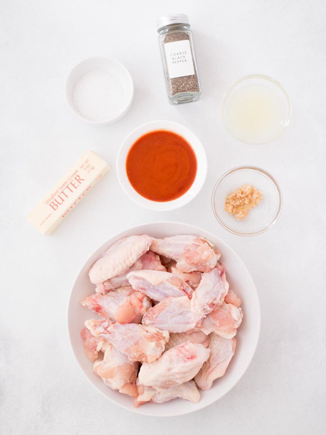 ingredients to make garlic butter chicken wings