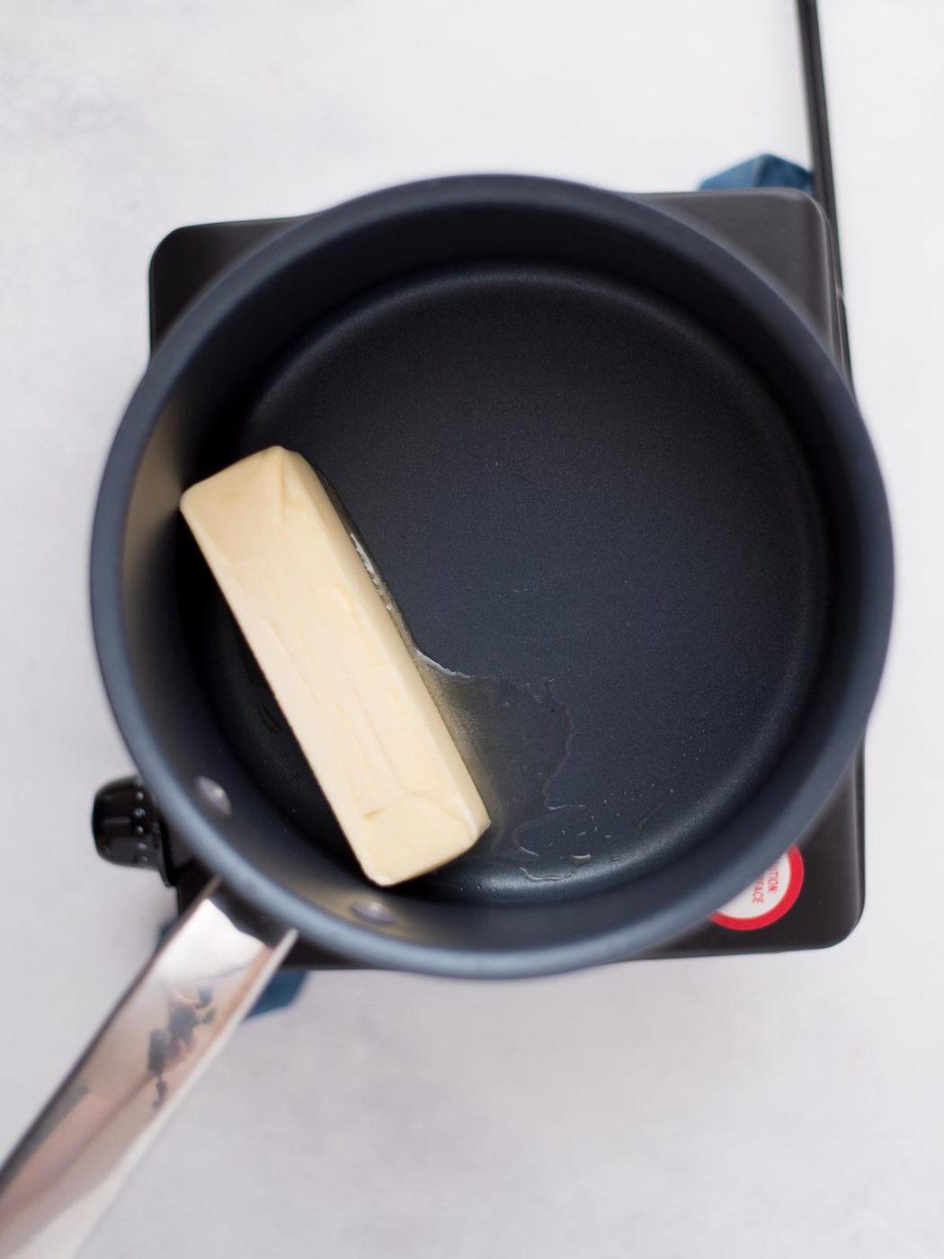 butter in a saucepan