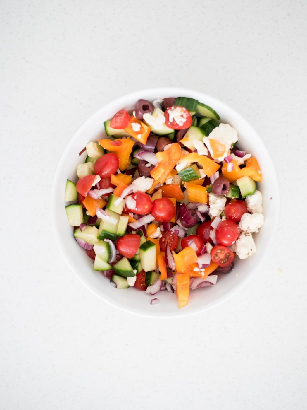 mixed vegetables together in a bowl