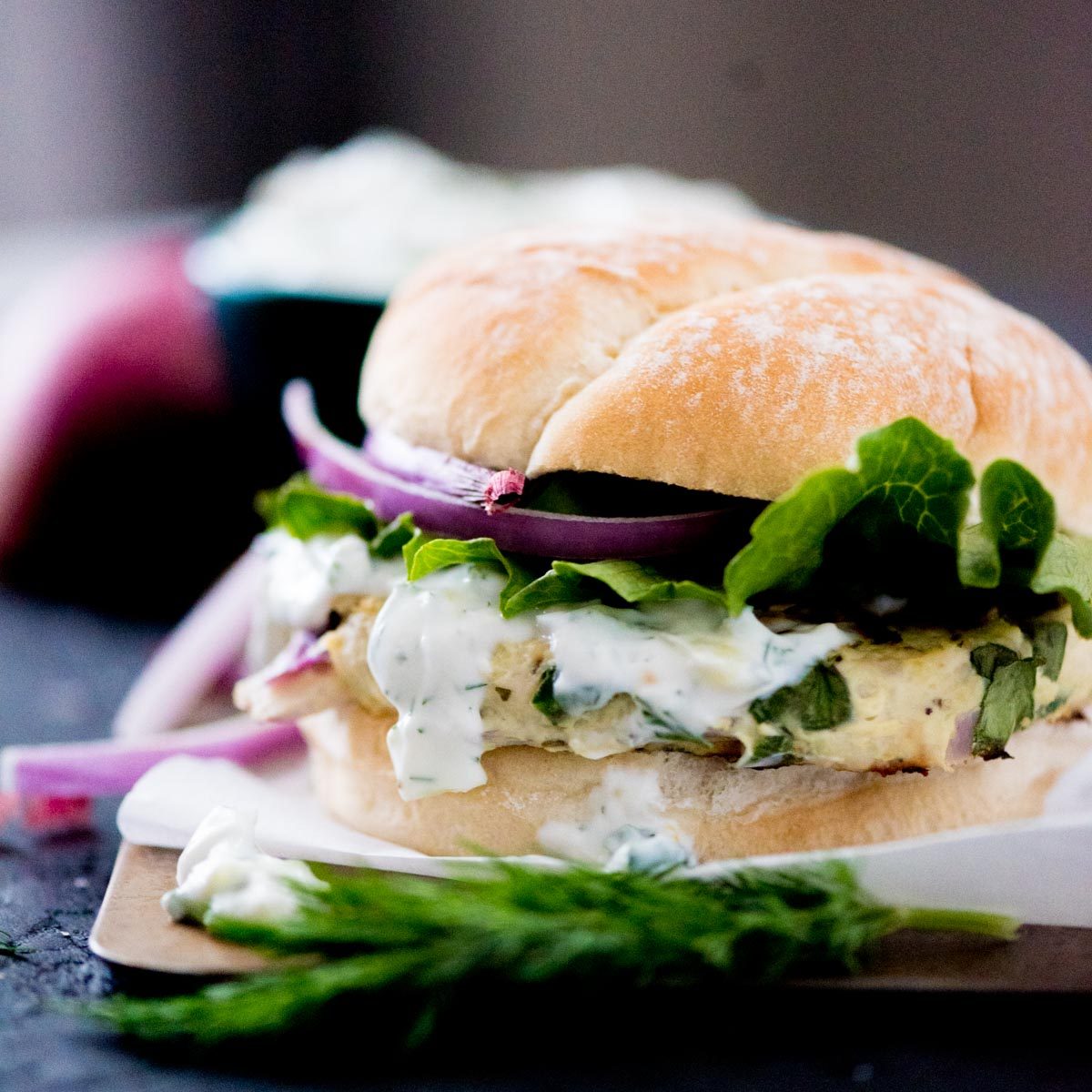 From-scratch Greek Turkey Burgers