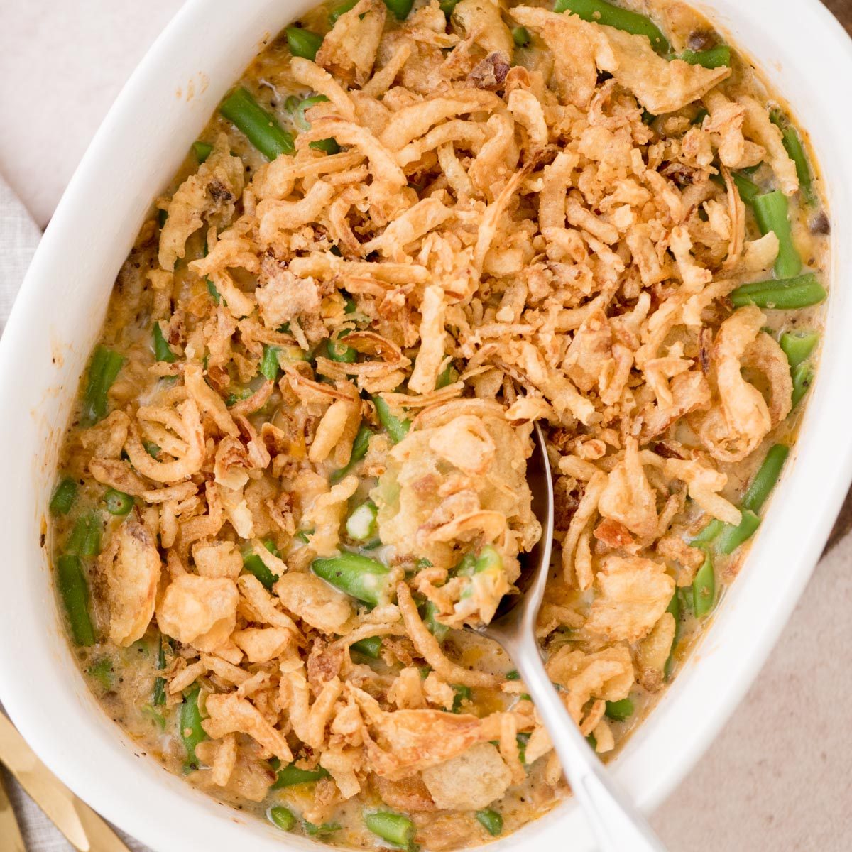 From-scratch Grandma’s Green Bean Casserole