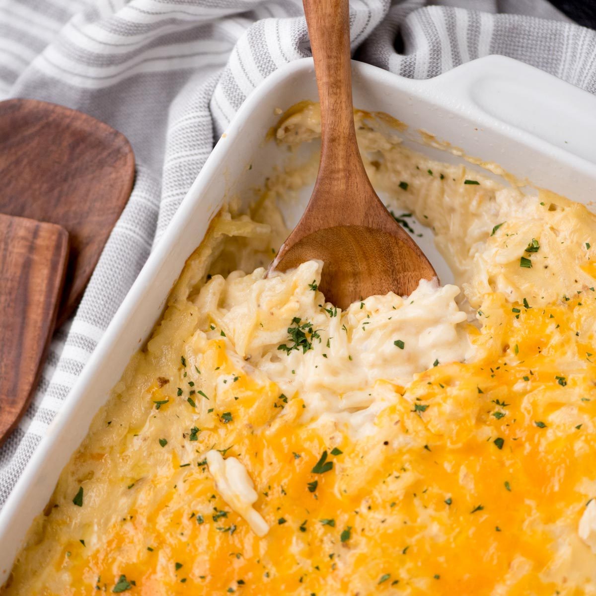 Hashbrown Casserole, cheesy