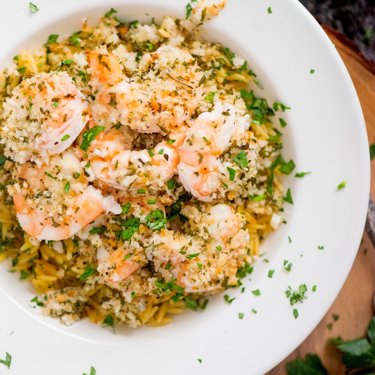 Straightforward Baked Shrimp Scampi