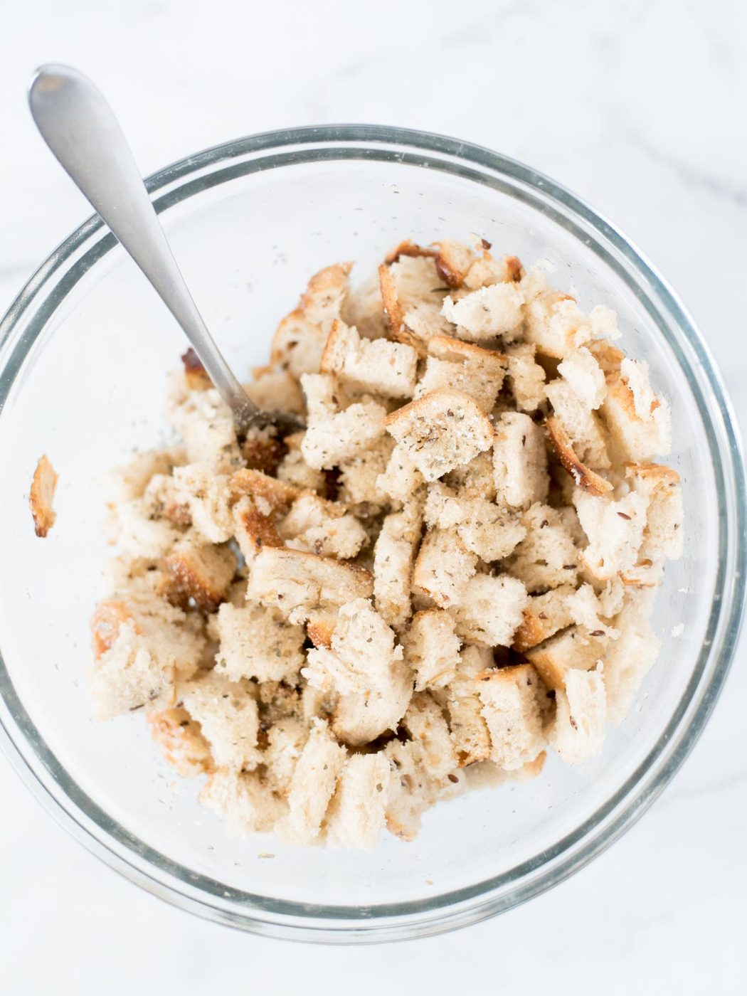 bread in mixing bowl