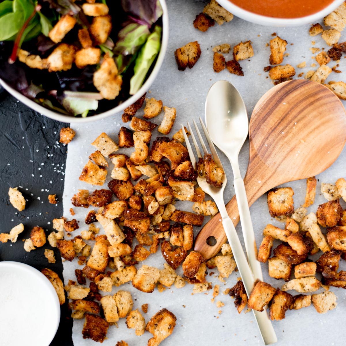From-scratch Air Fryer Croutons