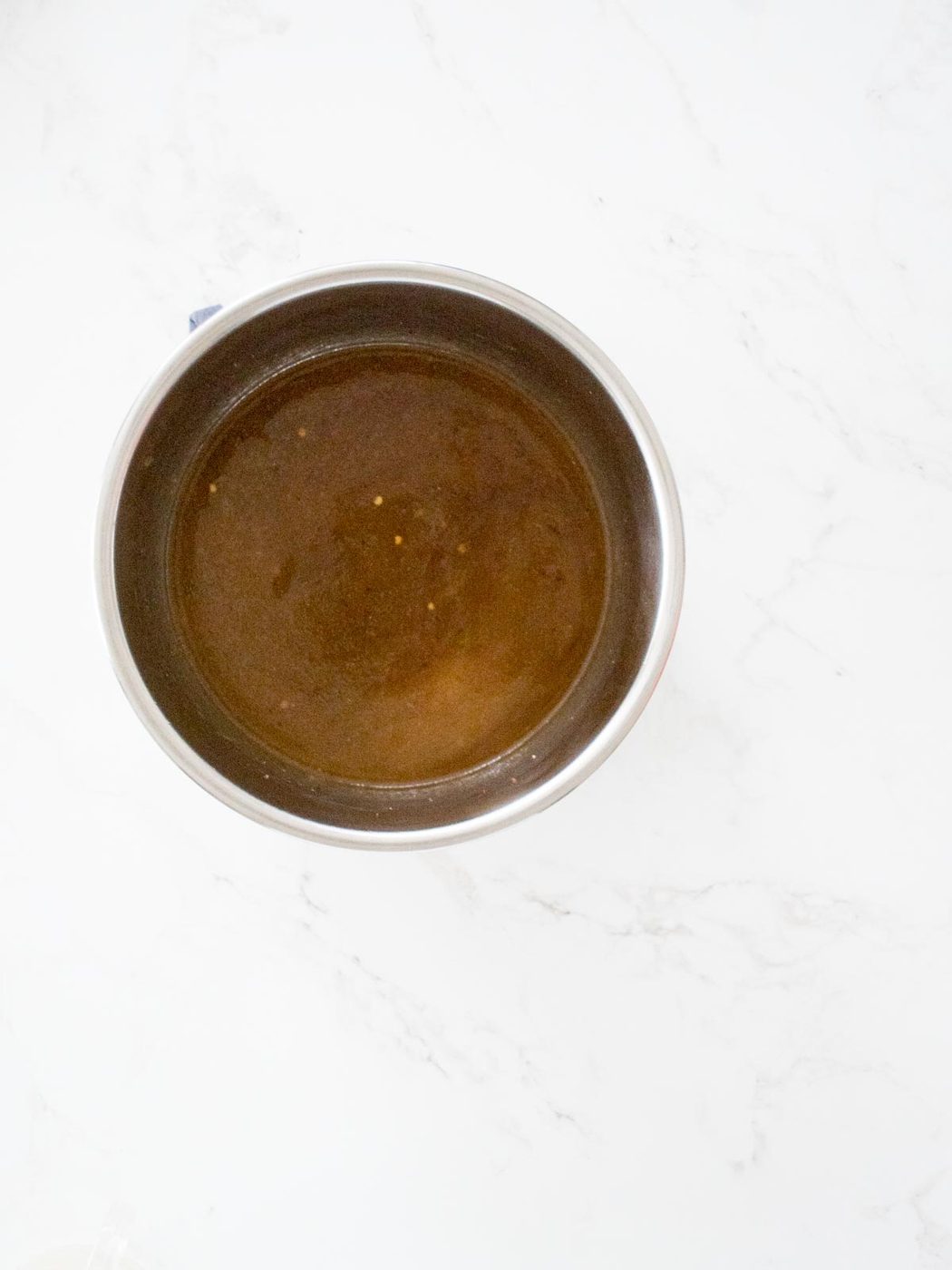 sauce mixed together in instant pot