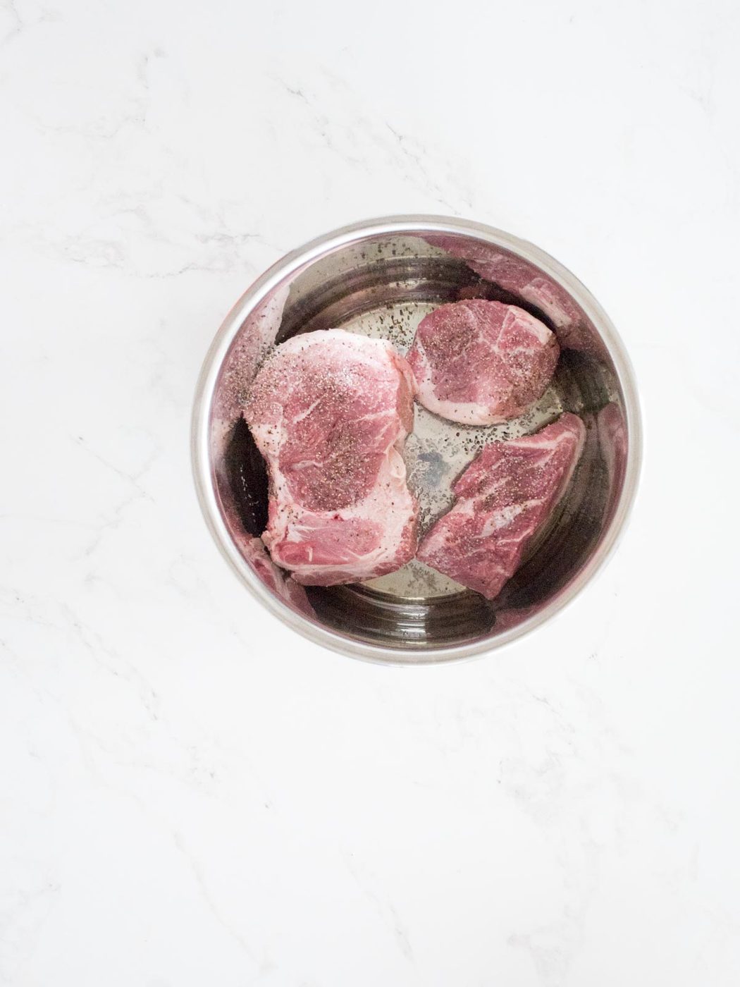 seasoned pork in instant pot searing