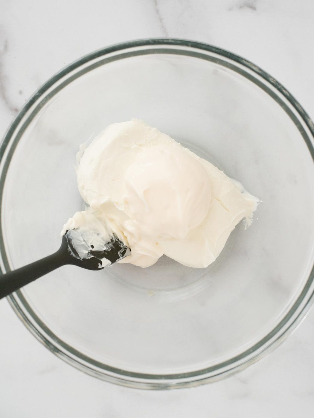 cream cheese in bowl