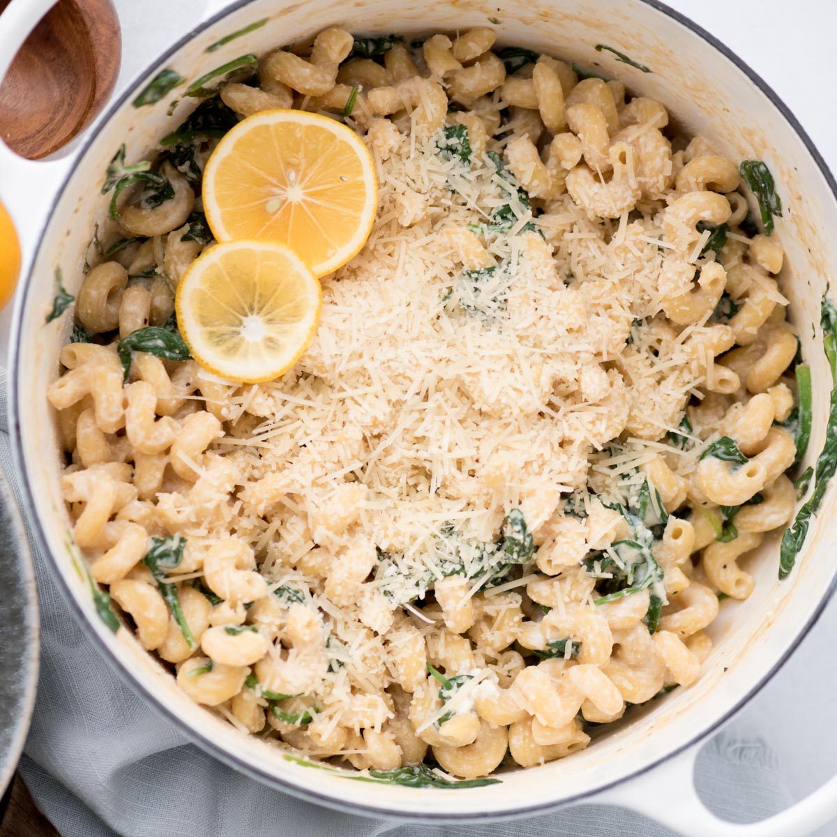 One Pot Pasta and Ricotta and Lemon